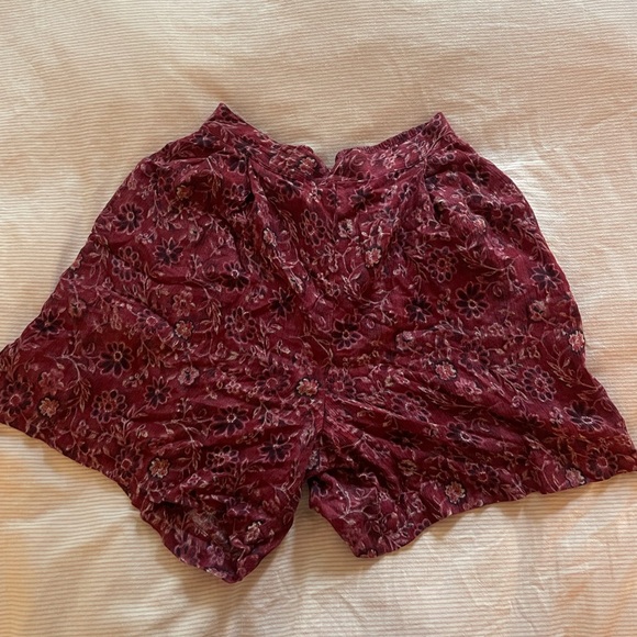 90s Red Floral Matching Short Set - Picture 5 of 5